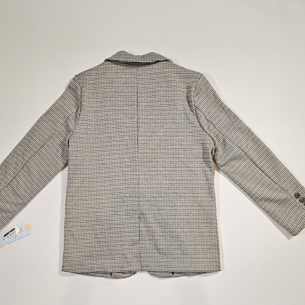 Cat & Jack Boys Houndstooth Knit Suit Jacket Stretch - Picture 3 of 13